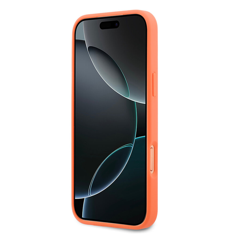 Lacoste Lacoste iPhone 17 Pro Max Backcover hoesje - MagSafe - Iconic Petit Pique Logo - Oranje Lacoste Lacoste iPhone 17 Pro Max Backcover hoesje - MagSafe - Iconic Petit Pique Logo - Oranje