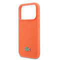 Lacoste Lacoste iPhone 17 Pro/iPhone 18 Pro Coque arrière MagSafe Logo Petit Piqué iconique - Orange