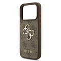 Guess Guess iPhone 17 Pro/iPhone 18 Pro Handyhülle 4G Perlenband Großes Metalllogo - Braun