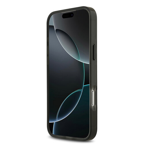 BMW BMW iPhone 17 Pro Max/iPhone 18 Pro Max Coque arrière MagSafe IML Motif à lignes - Noir