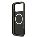 BMW BMW iPhone 17 Pro Max/iPhone 18 Pro Max Coque arrière MagSafe IML Motif à lignes - Noir