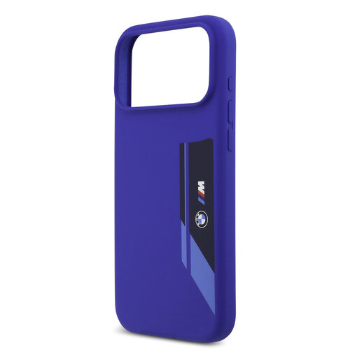 BMW BMW iPhone 17 Pro Max/iPhone 18 Pro Max Handyhülle MagSafe Flüssigsilikon Vertikales Logo - Marineblau