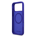 BMW BMW iPhone 17 Pro Max/iPhone 18 Pro Max Handyhülle MagSafe Flüssigsilikon Vertikales Logo - Marineblau