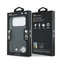 BMW BMW iPhone 17 Pro Max/iPhone 18 Pro Max Coque arrière MagSafe Cuir matelassé logo métallique - Noir