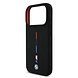 BMW BMW iPhone 17 Pro Back-Cover hul - MagSafe - Liquid Silicone - Printed Tricolor - Schwarz