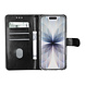 TUNIQ TUNIQ iPhone 17 Pro Book type case - Card holder for 3 cards - Magnetic closure - Hanger - Black