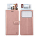 TUNIQ TUNIQ iPhone 17 Pro Book Case hoesje - Pasjeshouder voor 3 pasjes - Magneetsluiting - Hanger - Rose Gold