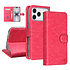 TUNIQ iPhone 17 Pro Book type housse - Rose vif - Porte-cartes pour 3 cartes - Fermeture magnétique - Cintre TUNIQ iPhone 17 Pro Book type housse - Rose vif - Porte-cartes pour 3 cartes - Fermeture magnétique - Cintre