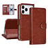 TUNIQ iPhone 17 Pro Book type housse - Marron - Porte-cartes pour 3 cartes - Fermeture magnétique - Cintre TUNIQ iPhone 17 Pro Book type housse - Marron - Porte-cartes pour 3 cartes - Fermeture magnétique - Cintre