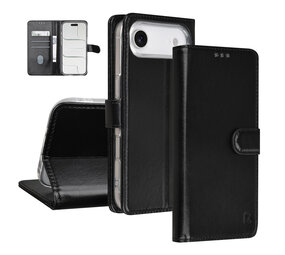 TUNIQ TUNIQ iPhone 17 Air Book-Case hul - Kartenhalter für 3 Karten - Magnetverschluss - Aufhänger - Schwarz