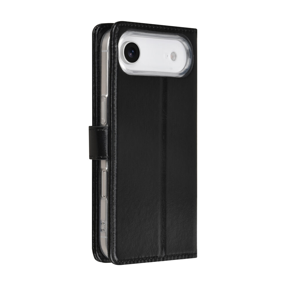 TUNIQ TUNIQ iPhone 17 Air Book type case - Card holder for 3 cards - Magnetic closure - Hanger - Black