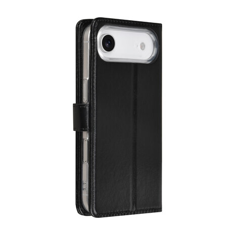 TUNIQ TUNIQ iPhone 17 Air Book type housse - Noir - Porte-cartes pour 3 cartes - Fermeture magnétique - Cintre TUNIQ TUNIQ iPhone 17 Air Book type housse - Noir - Porte-cartes pour 3 cartes - Fermeture magnétique - Cintre