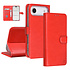 TUNIQ iPhone 17 Air Book type case - Card holder for 3 cards - Magnetic closure - Hanger - Red
