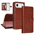 TUNIQ iPhone 17 Air Book Case hoesje - Pasjeshouder voor 3 pasjes - Magneetsluiting - Hanger - Bruin