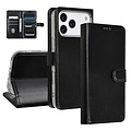 TUNIQ TUNIQ iPhone 17 Pro Max/iPhone 18 Pro Max Étui à rabat Porte-cartes pour 3 cartes Fermeture magnétique Pendentif - Noir