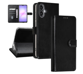 TUNIQ TUNIQ Galaxy A07 Book type case - Card holder for 3 cards - Magnetic closure - Hanger - Black