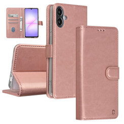 TUNIQ Galaxy A07 Book Case hoesje - Pasjeshouder voor 3 pasjes - Magneetsluiting - Hanger - Rose Gold