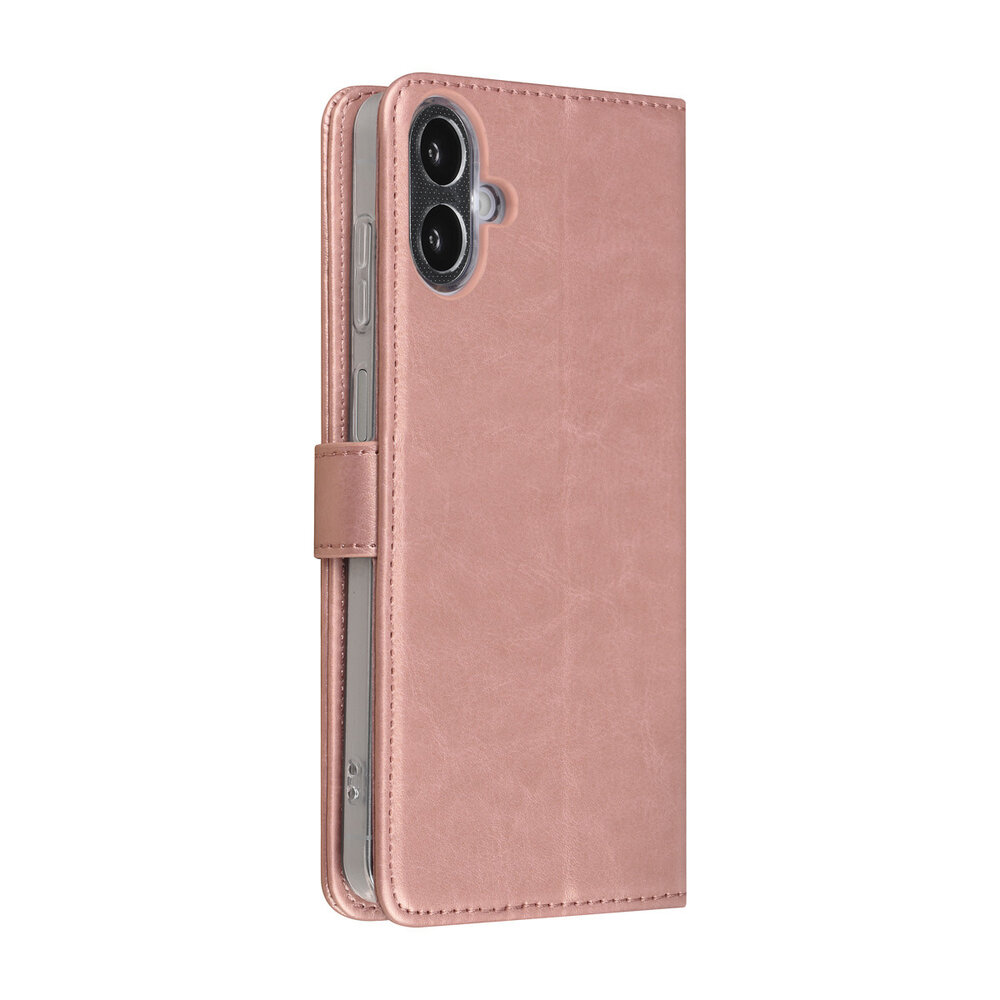 TUNIQ TUNIQ Galaxy A07 Book Case hoesje - Pasjeshouder voor 3 pasjes - Magneetsluiting - Hanger - Rose Gold TUNIQ TUNIQ Galaxy A07 Book Case hoesje - Pasjeshouder voor 3 pasjes - Magneetsluiting - Hanger - Rose Gold
