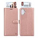TUNIQ TUNIQ Galaxy A07 Book type case - Card holder for 3 cards - Magnetic closure - Hanger - Rose Gold