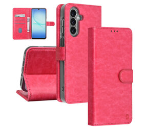TUNIQ TUNIQ Galaxy A17 Book type case - Card holder for 3 cards - Magnetic closure - Hanger - Hot Pink