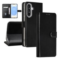 TUNIQ Galaxy A37 Book-Case hul - Kartenhalter für 3 Karten - Magnetverschluss - Aufhänger - Schwarz