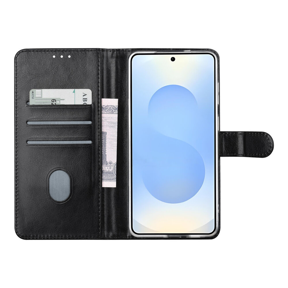 TUNIQ TUNIQ Galaxy A37 Book type case - Card holder for 3 cards - Magnetic closure - Hanger - Black