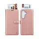 TUNIQ TUNIQ Galaxy S25 FE Book type housse - Rose Gold - Porte-cartes pour 3 cartes - Fermeture magnétique - Cintre