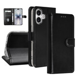 TUNIQ TUNIQ iPhone 17 Book Case hoesje - Pasjeshouder voor 3 pasjes - Magneetsluiting - Hanger - Zwart TUNIQ TUNIQ iPhone 17 Book Case hoesje - Pasjeshouder voor 3 pasjes - Magneetsluiting - Hanger - Zwart