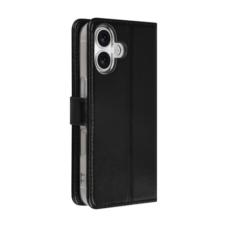 TUNIQ TUNIQ iPhone 17 Book-Case hul - Kartenhalter für 3 Karten - Magnetverschluss - Aufhänger - Schwarz TUNIQ TUNIQ iPhone 17 Book-Case hul - Kartenhalter für 3 Karten - Magnetverschluss - Aufhänger - Schwarz