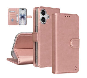 TUNIQ TUNIQ iPhone 17 Book Case hoesje - Pasjeshouder voor 3 pasjes - Magneetsluiting - Hanger - Rose Gold TUNIQ TUNIQ iPhone 17 Book Case hoesje - Pasjeshouder voor 3 pasjes - Magneetsluiting - Hanger - Rose Gold
