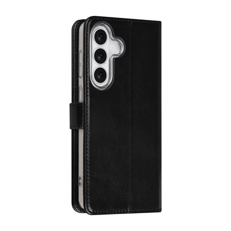 TUNIQ TUNIQ Galaxy S26 Plus Book type case - Card holder for 3 cards - Magnetic closure - Hanger - Black