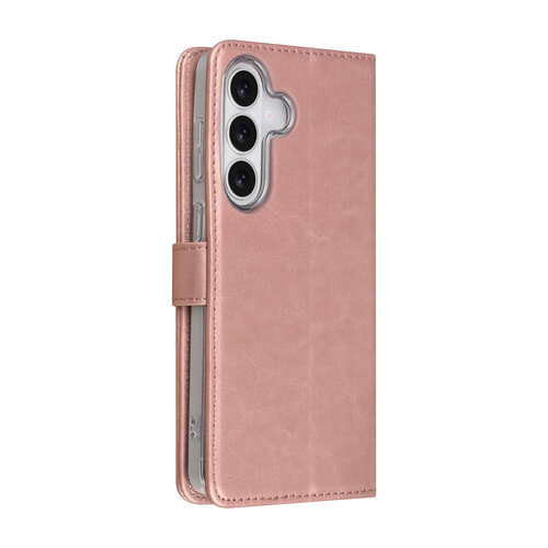 TUNIQ TUNIQ Galaxy S26 Plus Book Case hoesje - Pasjeshouder voor 3 pasjes - Magneetsluiting - Hanger - Rose Gold