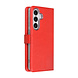 TUNIQ TUNIQ Galaxy S26 Plus Book type case - Card holder for 3 cards - Magnetic closure - Hanger - Red