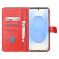 TUNIQ TUNIQ Galaxy S26 Plus Book type case - Card holder for 3 cards - Magnetic closure - Hanger - Red