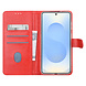 TUNIQ TUNIQ Galaxy S26 Plus Book type case - Card holder for 3 cards - Magnetic closure - Hanger - Red