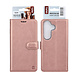 TUNIQ TUNIQ Galaxy S26 Book type case - Card holder for 3 cards - Magnetic closure - Hanger - Rose Gold