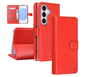 TUNIQ TUNIQ Galaxy S26 Book-Case hul - Kartenhalter für 3 Karten - Magnetverschluss - Aufhänger - Rot