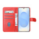 TUNIQ TUNIQ Galaxy S26 Book type case - Card holder for 3 cards - Magnetic closure - Hanger - Red
