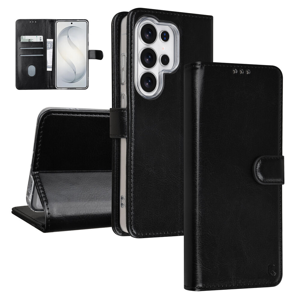 TUNIQ TUNIQ Galaxy S26 Ultra Book type housse - Noir - Porte-cartes pour 3 cartes - Fermeture magnétique - Cintre TUNIQ TUNIQ Galaxy S26 Ultra Book type housse - Noir - Porte-cartes pour 3 cartes - Fermeture magnétique - Cintre
