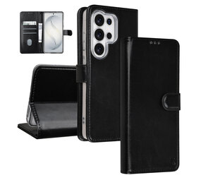 TUNIQ TUNIQ Galaxy S26 Ultra Book Case hoesje - Pasjeshouder voor 3 pasjes - Magneetsluiting - Hanger - Zwart