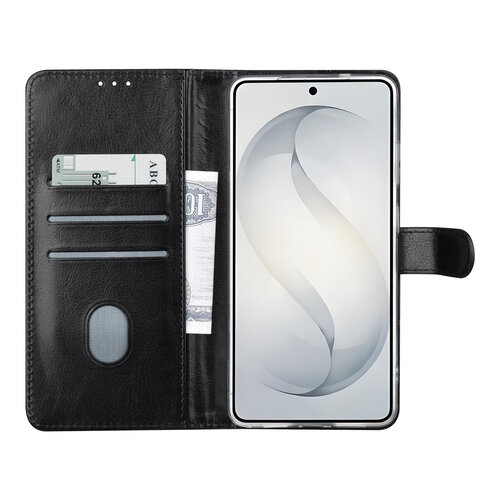 TUNIQ TUNIQ Galaxy S26 Ultra Book type housse - Noir - Porte-cartes pour 3 cartes - Fermeture magnétique - Cintre