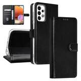 TUNIQ TUNIQ Galaxy A23 Book type case - Card holder for 3 cards - Magnetic closure - Hanger - Black