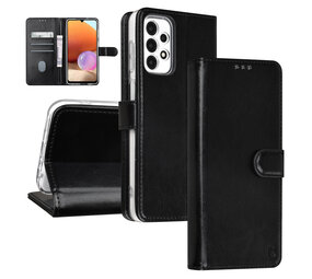 TUNIQ TUNIQ Galaxy A23 Book-Case hul - Kartenhalter für 3 Karten - Magnetverschluss- Hanger - Schwarz