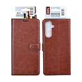 TUNIQ TUNIQ Galaxy A25 Book Case hoesje - Pasjeshouder voor 3 pasjes - Magneetsluiting - Hanger - Bruin