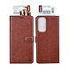TUNIQ TUNIQ Galaxy A55 Book type case - Card holder for 3 cards - Magnetic closure - Hanger - Brown
