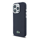 Lacoste Lacoste iPhone 16 Pro Max Back cover coque - Navy - MagSafe - Metal Edges - Iconic Petit Pique Logo