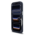 Lacoste Lacoste iPhone 16 Pro Max Back cover coque - Navy - MagSafe - Metal Edges - Iconic Petit Pique Logo