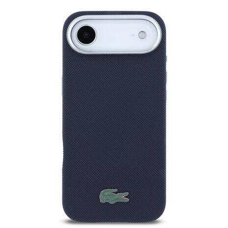 Lacoste Lacoste iPhone 17 Air Back cover coque - Navy - MagSafe - Metal Edges - Iconic Petit Pique Logo