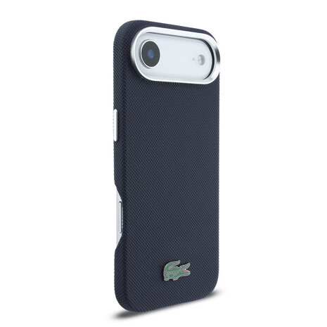Lacoste Lacoste iPhone 17 Air Back cover case - MagSafe - Metal Edges - Iconic Petit Pique Logo - Navy