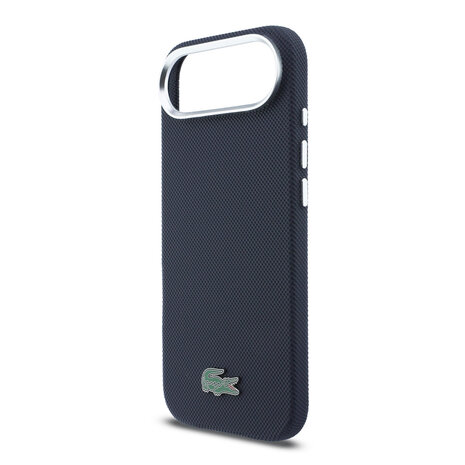 Lacoste Lacoste iPhone 17 Air Backcover hoesje - MagSafe - Metal Edges - Iconic Petit Pique Logo - Navy